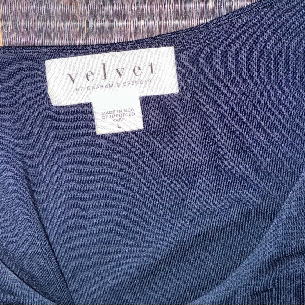 Velvet by Graham & Spencer Blue Ruched Dress - Picture 2 of 9